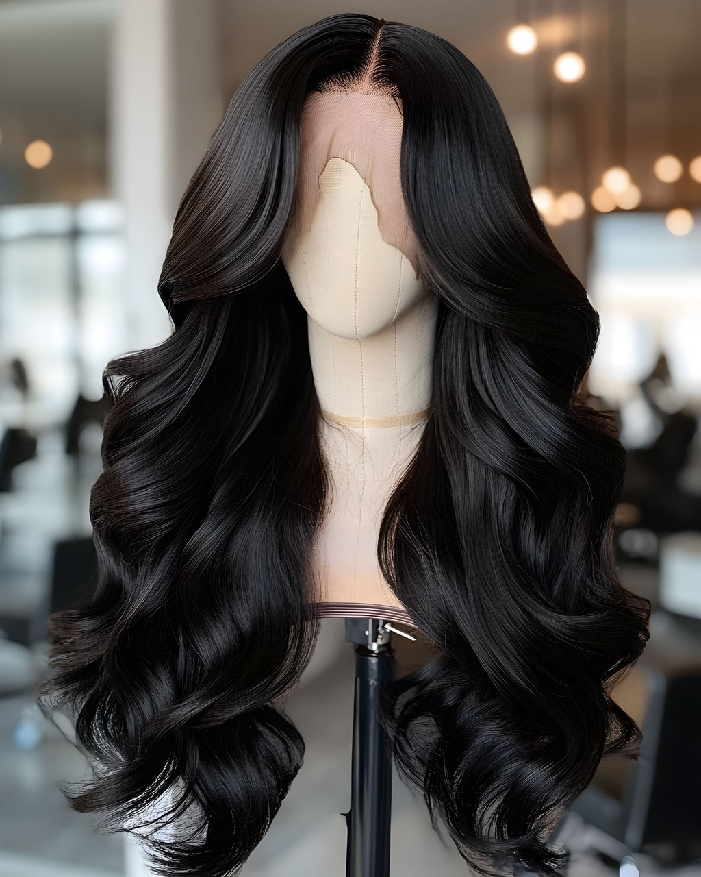 Raw S.E. Asian Wavy Frontal Wig 280 Density - Cambeluxe Hair