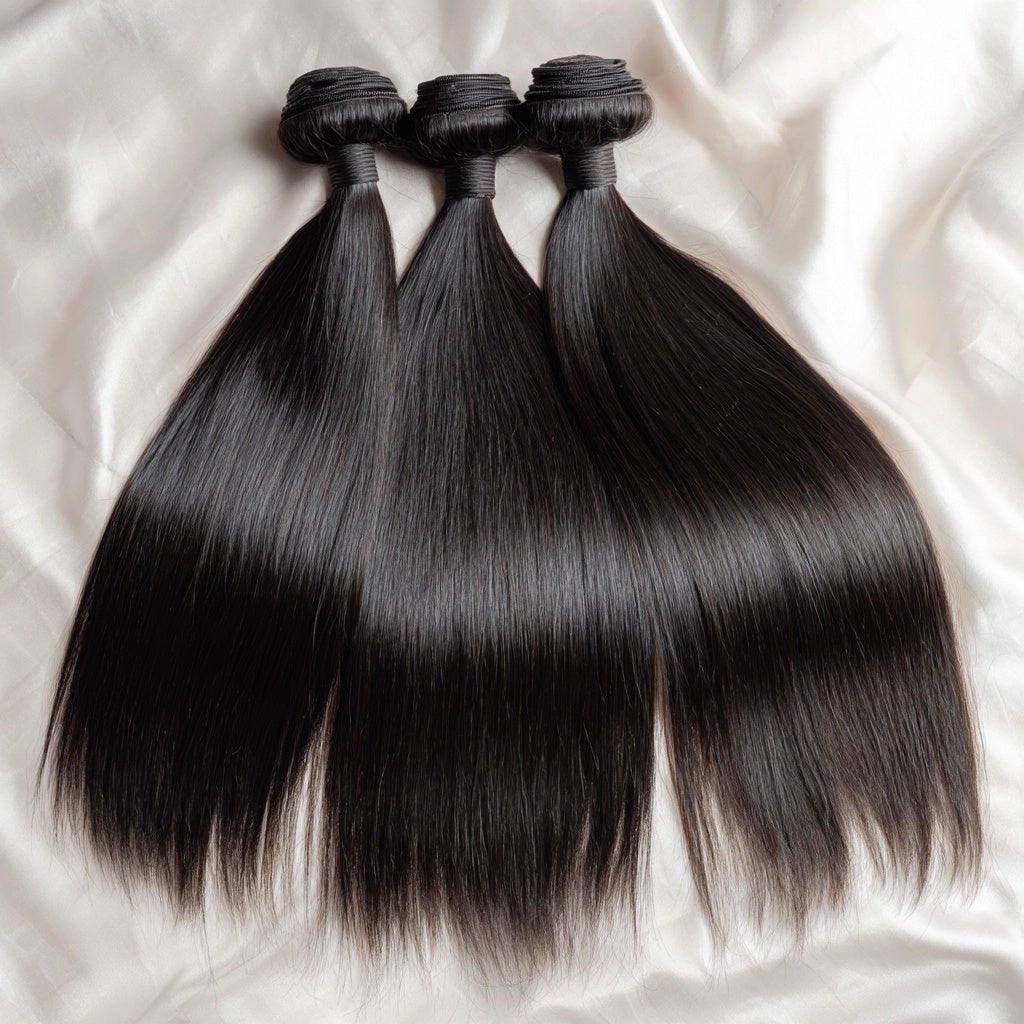 Raw Cambodian Straight Bundles (Double Drawn) - Cambeluxe Hair