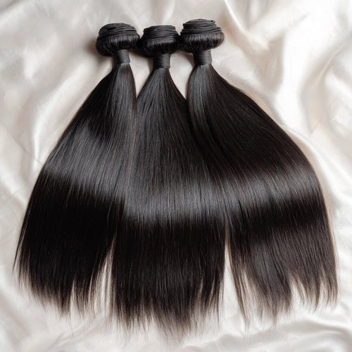 Raw Cambodian Straight Bundles (Double Drawn) - Cambeluxe Hair