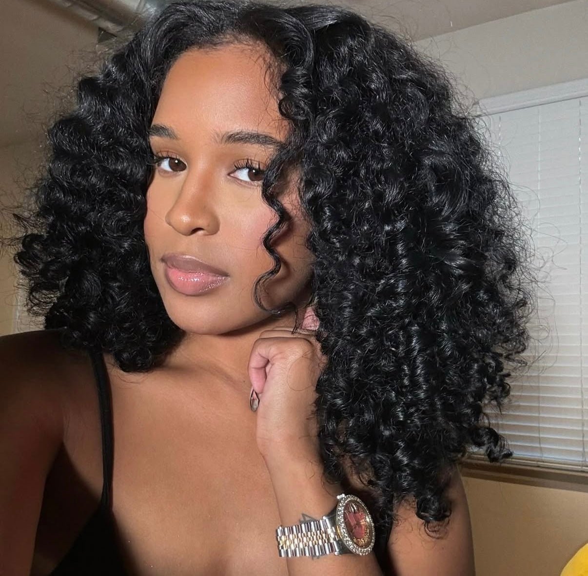 Raw Burmese Curly HD Closure Wig 200 Density - Cambeluxe Hair