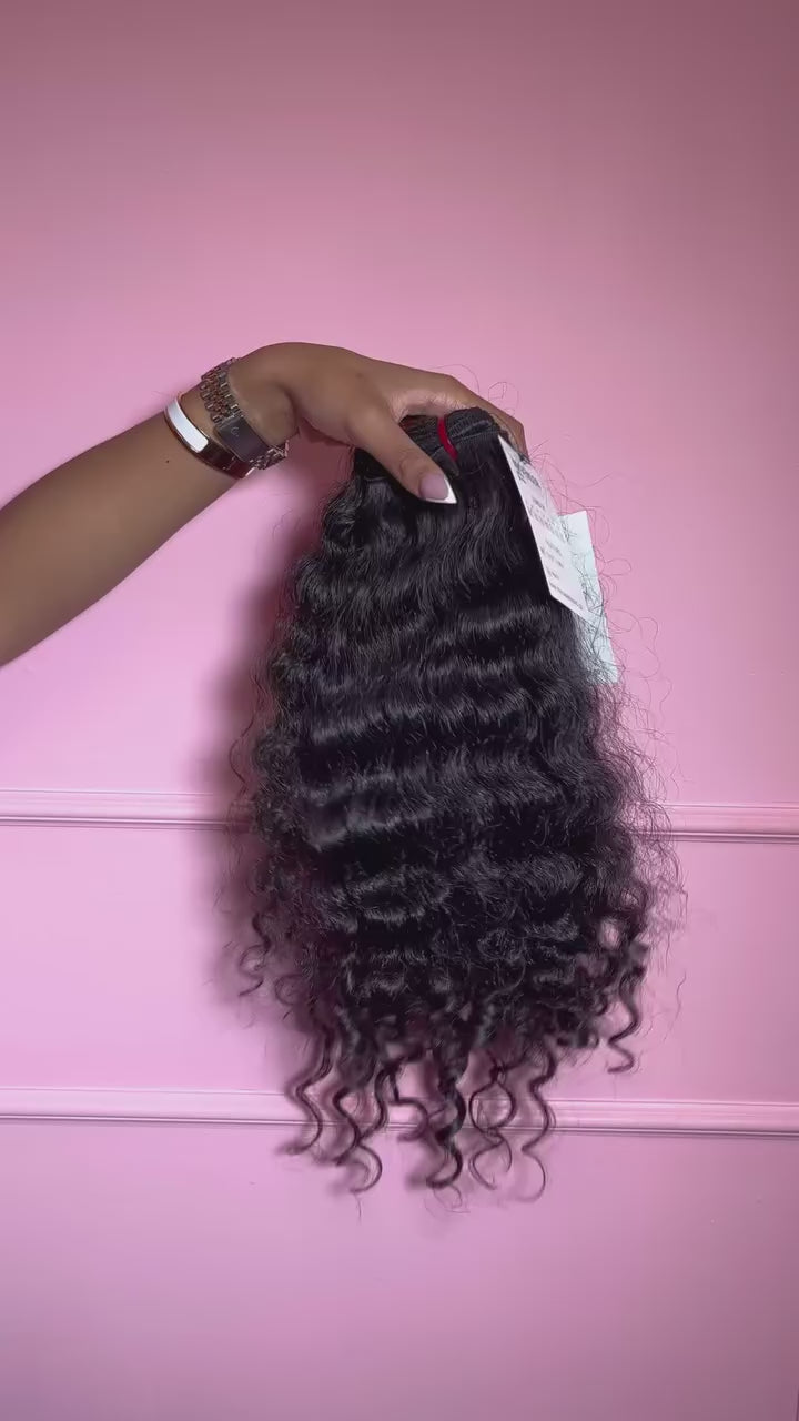 Raw Cambodian Curly Wave Double Drawn Bundles